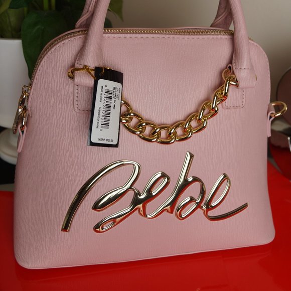 NEW! BEBE handbag Purse Crossbody Blush Pink - Picture 2 of 11